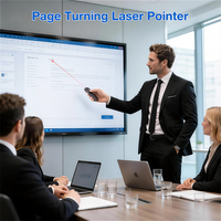 Remote Touchpad Mouse Udara Nirkabel dengan Laser Pointer untuk iPhone iPad Android Windows Smart TV Presentation Clicker
