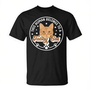 T-shirt pour amoureux de chat tigré orange - Appartenant à un propriétaire de chat tigré orange - T-shirt promotionnel pour propriétaire de chat - Product Image 2