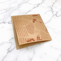 Sac en papier kraft extra épais résistant à la graisse, de qualité alimentaire, pochette triangulaire à emporter pour collations, beignets, boulangerie, vente en gros