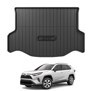 Tapis de coffre TPE sur mesure pour Toyota RAV4 2013-2019, imperméable toutes saisons, protection de plancher robuste pour coffre arrière - Product Image 1