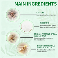 Crème Amincissante Professionnelle 7 Jours à la Caféine, Action Rapide, Perte de Poids, Raffermissante, Élimination Efficace des Graisses Tenaces et de la Cellulite Corporelle