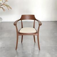 Chaise nordique DISHI, nouvelle chaise de salle à manger en bois massif, chaise de conférence Hiroshima nord-américaine, style mi-siècle, chaise de table à thé