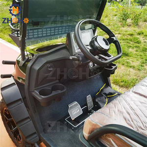 최저가 골프 카트 6 좌석 오프로드 클럽 자동차 판매 골드 컬러 사용자 정의 무료 디자인 빠른 배송 - Product Image 5