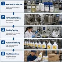 Bon marché, détergent de savon liquide à vaisselle doux et puissant directement d'un fabricant chinois de confiance