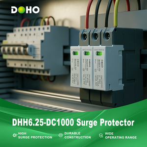 Protector Contra Sobretensiones de Energía Solar CC <span class=keywords><strong>DOHO</strong></span> DHH6.25-DC1000, 50kA T1+T2, Protección Contra Rayos SPD, Sistema Solar Industrial - Product Image 3