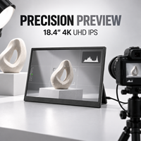 Écran portable 4K UHD IPS de 18,4 pouces pour la révision d'images de natures mortes et moniteur de jeu