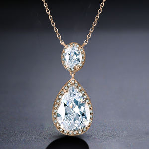 RAKOL NP2004 Zircon Collar de cristal plateado para mujer 2025 Nuevo modelo - Product Image 2