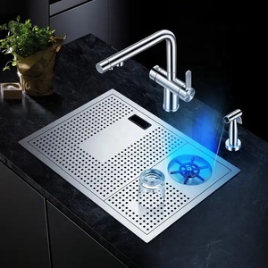 Asras SUS304 fregadero de cocina hecho a mano taza enjuagadora rociador de agua grifo de cocina fabricante 5338X diseño gráfico moderno cepillado - Product Image 3