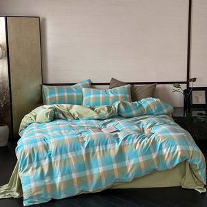 Juego de 3 Piezas de Algodón Lavado Teñido con Hilo Suave - Juego de Ropa de Cama 100% Algodón - Product Image 4