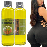 Huile de Fenugrec Naturelle de Haute Qualité pour l'Agrandissement des Fesses, Huile de Soin Naturelle pour les Grandes Fesses 200ml OEM en Gros