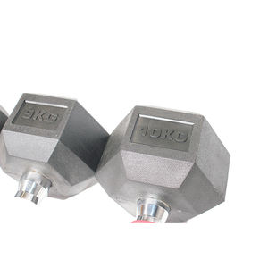 ชุดดัมเบลทรงหกเหลี่ยมทำจากเหล็กหล่อออกแบบได้ตามต้องการใช้ออกกำลังกายในยิมฝึกความแข็งแรงพร้อมอุปกรณ์ PU และยางดัมเบล - Product Image 2