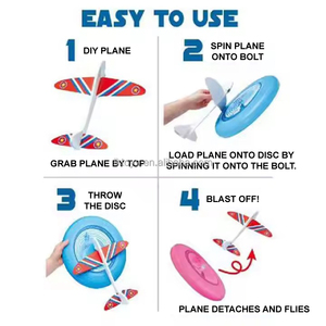 Juguetes Lucky Toys para Exteriores, Avión Deportivo 2 en 1, Avión de Espuma DIY, Avión de Vuelo Alto, Avión Lanzable - Product Image 5