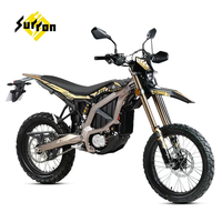 Moto tout-terrain électrique Surron Ultra Bee 2026 24,5 kW 3C noire et marron avec pneus tout-terrain et hors route 74V60ah 520N.m 95km/h