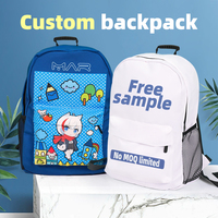 Mochila para Portátil con Impresión Digital Completa, Bolsa con Logotipo Personalizado, Bolsa de Gran Capacidad, Juego de Mochilas Grandes con Logotipo