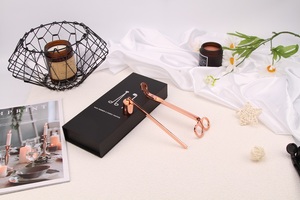 أدوات شموع OEM 2 في 1 بالجملة، مجموعة مقص فتيل ومطفأة من الستانلس ستيل للعناية بالشموع - Product Image 4