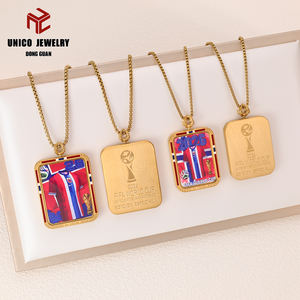 Collana da Uomo in Acciaio Inossidabile per la Coppa del Mondo 2026 Norvegia - Product Image 3