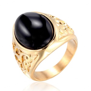 Bague pour homme en argent sterling 925 avec saphir, bague de mariage pour homme, vente en gros - Product Image 2