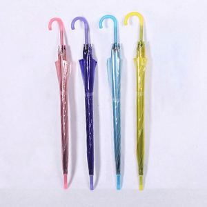 Automatic Clear Umbrella for Sun & Rain Dual Use Long Handle Transparent Umbrella With Custom Logo Promotional <b>Gifts</b> & Events - Product Image 5