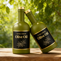 Botella de Vidrio para Vodka, Whisky, Aceite de Oliva, con Tapón de Corcho, Personalizable con Logotipo, 200ml, 250ml, 375ml, 500ml, 750ml, 1000ml