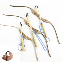 Ensemble de tir à l'arc rétro classique en bois pour enfants, jouet d'extérieur réutilisable, portable et de bonne qualité