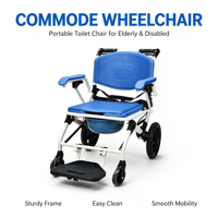 Fauteuil roulant médical pliable OEM pour personnes âgées, chaise de douche, équipement de réadaptation, fabricant de marques privées