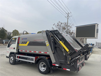 Camion à ordures compacteur Foton 4,5 m3 4x2, mini camion de collecte des déchets compactés pour les rues étroites