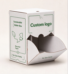 Boîte d'expédition personnalisée à ouverture facile, boîte d'expédition en carton ondulé avec fenêtre, boîte d'expédition en papier recyclable, boîte d'emballage pour capsules de café - Product Image 3