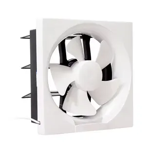 Light Duty Shutter 12" Bathroom Ventilation Exhaust Fan Low Noise Plastic Exhaust Ventilation Fans