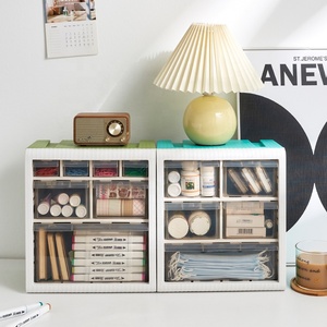 Realida Stackable ngăn kéo tổ chức trang trí hộp lưu trữ trong hình chữ nhật hình dạng PP nhựa để lưu trữ thực phẩm xây dựng khối đồ chơi - Product Image 2