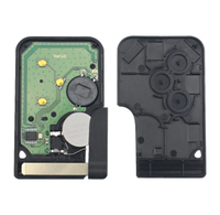 Puce ID46 PCF7947 pour clé télécommande Clio Logan Megane 2 3 Scenic, 3 boutons, 433Mhz, carte intelligente, insert d'urgence