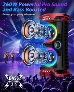 Enceinte portable 260W Beast avec effets lumineux : Enceinte Bluetooth d'extérieur, batterie 15H, charge rapide et TWS pour des soirées épiques - Product Image 2
