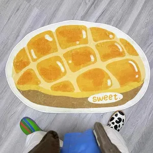 Yummy Ice Cream – tapis duveteux en fausse <span class=keywords><strong>laine</strong></span>, forme irrégulière, Logo, décoration, tapis de porte, tapis personnalisés - Product Image 1