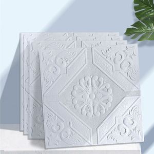 Papier peint moderne 3D 35*35cm pour chambre à coucher, autocollant mural pour plafond, facile à installer, décoration intérieure - Product Image 2