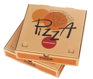 Custom opvouwbare gratis ontwerp hoge kwaliteit kartonnen pizza box custom gedrukt 14by14