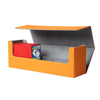 Boîte de rangement double pour cartes TCG en cuir PU, capacité 400+, 550+, 600+ cartes, vente en gros