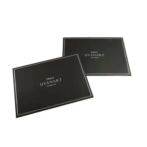 Wholesale Custom Design Black Silver Foil Printed Envelope Packaging For Gift Greeting Post Cards