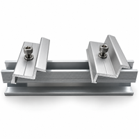Support d'extrémité en aluminium personnalisé pour panneaux photovoltaïques – Accessoires de montage pour structure photovoltaïque