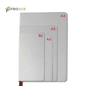 Prosub portatile libro di composizione bianco A4/A5/A6 sublimazione Journal Blank Notebook <span class=keywords><strong>con</strong></span> copertina in pelle sintetica - Product Image 2