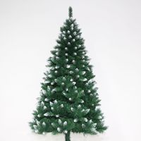 Weißer beflockter Weihnachtsbaum mit Naturholzstamm, verschneiter Kiefer, Jutebasis für Heim-, Hotel- und Einkaufszentrum-Dekoration