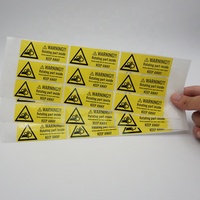 Étiquette en papier blanc avec logo personnalisé en rouleau Code QR et étiquette de rouleau d'avertissement imperméable