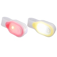 Lentera Luar Ruangan Berkemah Lampu Berkedip Merah Putih 48 Senter LED Mini Portabel Lampu Senter Saku Fleksibel USB Dapat Diisi Ulang