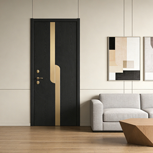 Porta Interna Moderna <span class=keywords><strong>in</strong></span> <span class=keywords><strong>Legno</strong></span> Massello, Insonorizzata, per Camera da Letto, Porta <span class=keywords><strong>in</strong></span> PVC Effetto <span class=keywords><strong>Legno</strong></span> - Product Image 2
