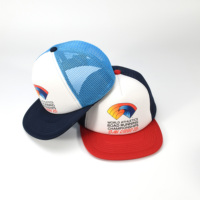 Casquettes de baseball en maille éponge imperméables à deux tons, logos personnalisés par transfert thermique, fruits, visière plate, événements sportifs, entreprise