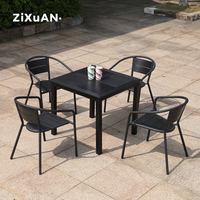 Ensemble de Table en rotin, meubles d'extérieur de Patio, chaise de jardin, ensemble Simple pour Table à manger, style moderne, pour restaurant