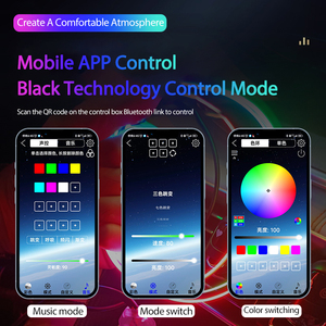 Bộ đèn <span class=keywords><strong>LED</strong></span> nội thất xe hơi điều khiển đa sắc RGB Neon, đèn viền nội thất acrylic, đèn <span class=keywords><strong>LED</strong></span> USB - Product Image 3