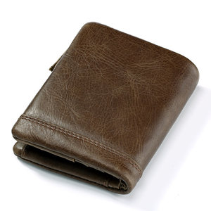 Portefeuille en cuir véritable pour homme, portefeuille <span class=keywords><strong>de</strong></span> créateur avec poches, portefeuille personnalisé tendance, portefeuille en cuir, cartera <span class=keywords><strong>de</strong></span> hombre - Product Image 2