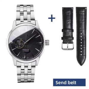 Reloj Mecánico de Pulsera para Hombre, Serie 5, Movimiento Mecánico Automático, Edición Limitada, Estilo Casual y de Negocios, Esfera Grande, Diseño Hueco, SSA379J1 - Product Image 4