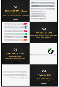 <span class=keywords><strong>Regla</strong></span> Recta <span class=keywords><strong>de</strong></span> <span class=keywords><strong>Acero</strong></span> Inoxidable CJTOOL para Uso Escolar, Precio <span class=keywords><strong>de</strong></span> Fábrica, Personalizada, 40"*11/8"*0.90mm, <span class=keywords><strong>Graduada</strong></span>, Pulida, Resistente a la Corrosión - Product Image 6