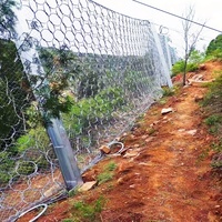Système de barrière en filet de protection contre les chutes de pierres à haute résistance, flexible, galvanisé à chaud, pour la protection des pentes et la protection des autoroutes