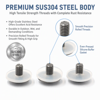 30 Years Factory Stainless Steel Sealing Screw with Transparent Gasket Anti-leakage Fastener 7-Day Lead Time for Appliances